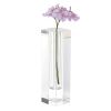 7 Hand Crafted Crystal Square Optical Bud Vase