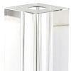 9 Hand Crafted Crystal Square Optical Bud Vase
