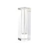 9 Hand Crafted Crystal Square Optical Bud Vase