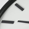 24" Round Large Modern Wall Clock With White Face And Non-Numarical Number
