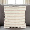 18" Blush Cotton Blend Throw Pillow