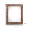 20" X 28" Rustic Farmhouse Espresso Wood Frame