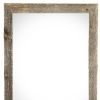 20" X 28" Rustic Farmhouse Weathered Gray Wood Frame
