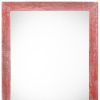 22" X 28" Rustic Farmhouse Red Wood Frame