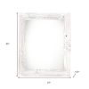 24" X 30" Rustic Farmhouse White Wash Wood Frame