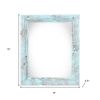 5" X 7" Rustic Farmhouse Light Aqua Blue Wood Frame