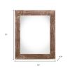 9" X 12"  Rustic Farmhouse Espresso Brown Wood Frame