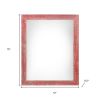 9" X 12"  Rustic Farmhouse Red Wood Frame