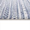 20' Navy Blue Abstract Runner Rug