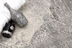2' X 13' Gray Distressed Medallion Runner Rug