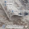 2' X 20' Navy Blue Distressed Striations Runner Rug