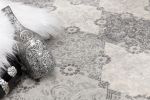 2' X 20' Gray Distressed Trellis Pattern Runner Rug