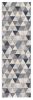 2' X 13' Navy Blue Geometric Diamond Runner Rug