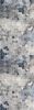 2' X 15' Navy Blue Cobblestone Pattern Runner Rug