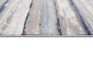 2' X 13' Blue And Beige Distressed Stripes Runner Rug