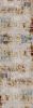 15' Beige And Ivory Abstract Runner Rug