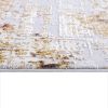 15' Beige And Ivory Abstract Runner Rug