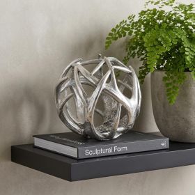 Silver Resin Antler Shaped Sculpture