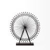 Black Metal London Eye Sculpture