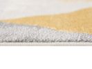 2' X 4' Yellow and Ivory Geometric Area Rug