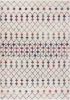 4' X 6' White Modern Geometric Grid Area Rug