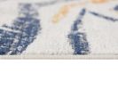 3' X 5' Blue and Gold Abstract Area Rug