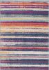 3' X 5' Multicolor Irregular Striped Area Rug