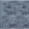 5' X 7' Gray Shag Non Skid Area Rug