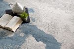 8' X 10' Gray and Blue Abstract Area Rug