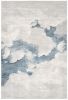 8' X 10' Gray and Blue Abstract Area Rug