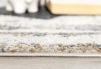 8' X 11' Gray and Ivory Abstract Power Loom Area Rug