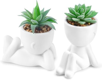 Set of 2 Fake Plants Artificial Succulent Plants for Office Desk Accessories Bathroom Home Room Aesthetic Decor Indoor