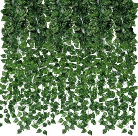 Fake Vines for Room Decor 24 Pack 168ft Artificial Ivy Greenery Garland for Bedroom Wall Decor