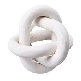 Wood Chain Link Decor, 3 Link, Hand Carved Wooden Knot Decor, Coffee Table Decoration Modern Shelf Accents